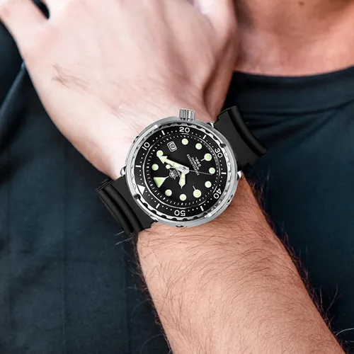Miniatura 7 de ADDIESDIVE Diver Watches for Men, 47.5MM Automatic Wristwatch Nh35 Waterproof 300M Luminescent Chromalight Dial, My-H5