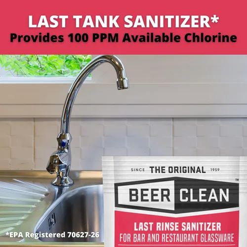 Miniatura 7 de Diversey-90223 Beer Clean Last Rinse - Desinfectante de vidrio, paquete de polvo de 0.25 onzas (paquete de 100)