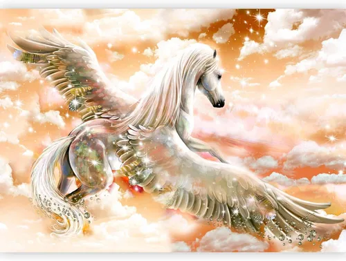 Miniatura 16 de artgeist Mural Pegaso Unicornio 79x55 pulgadas - Papel pintado no tejido de forro polar Decoración de pared Impresión fotográfica Diseño de imagen