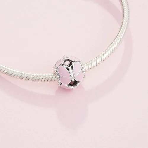 Miniatura 4 de PANDORA Joyería de mariposa rosa de plata de ley Metal Esmalte no aplica
