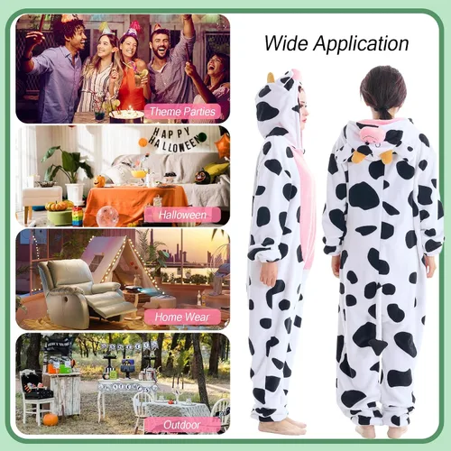 Miniatura 5 de Pijama unisex de animal para adultos, para Halloween, cosplay, mujeres, niñas, hombres y niños, ropa de dormir para el hogar