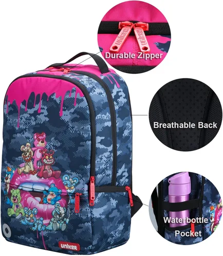 Miniatura 3 de Mochila de viaje para portátil, mochila de grafiti para el trabajo, mochila de diseñador para portátil de 15.6 pulgadas, bolsa resistente al agua