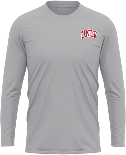 Miniatura 404 de Camisa deportiva de manga larga oficial de la NCAA Collegiate para hombre, con logotipo en el pecho izquierdo, colección Athletic Heather