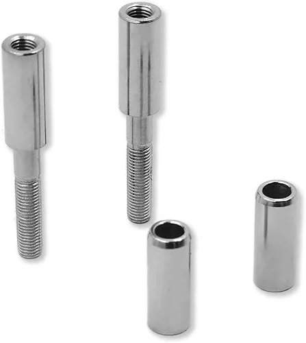 Miniatura 8 de MT387-001 - Kit de extensiones de espejo negro de 2 pulgadas compatible con Harley Softail Sportster Dyna Touring