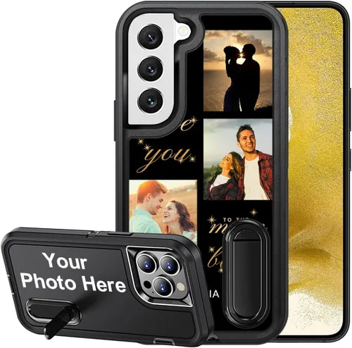 Miniatura 28 de Funda de teléfono personalizada para Samsung Galaxy S22 Ultra 5G, funda protectora de cuerpo completo a prueba de golpes con múltiples fotos, funda