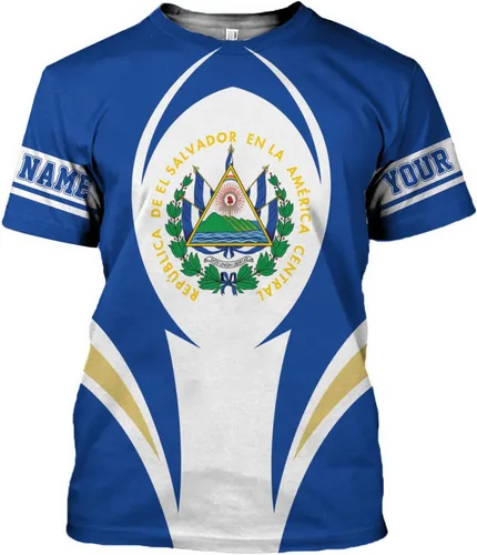 Miniatura 4 de Camiseta personalizada de El Salvador con bandera de El Salvador para hombres, mujeres, orgullo salvadoreño, camiseta de El Salvadoreña