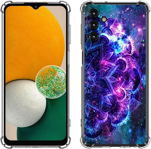 Miniatura 22 de Samsung Galaxy A14 5G - Funda para teléfono celular, diseño de flores de mariposa azul, a prueba de golpes, TPU con bordes elevados, compatible