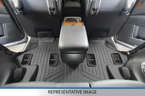 Miniatura 5 de SMARTLINER Juego de alfombrillas para todo tipo de clima, 3 filas compatibles con Volkswagen Atlas 2018-2025