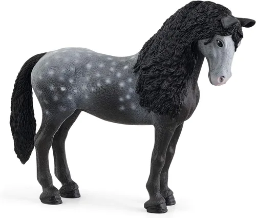 Schleich Horse Club Pura Raza Española - Figura de yegua de semental, juguete detallado de caballo con capa gris moteada, duradera para educación y