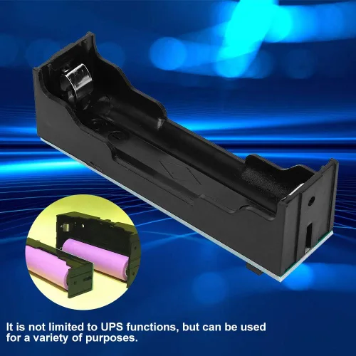 Miniatura 4 de Step Up - Módulo de fuente de alimentación para batería de litio, ajustable de 5 V, 6 V, 9 V, 12 V CC a CC con placa de soporte UPS