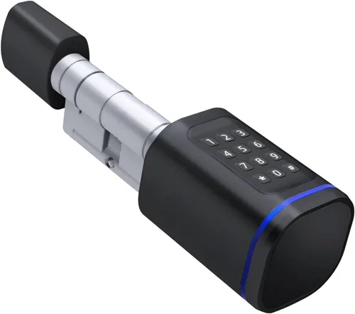 Cerradura de puerta inteligente, cerradura de cilindro inteligente de puerta europea, cerraduras electrónicas aplicables a puerta de seguridad de