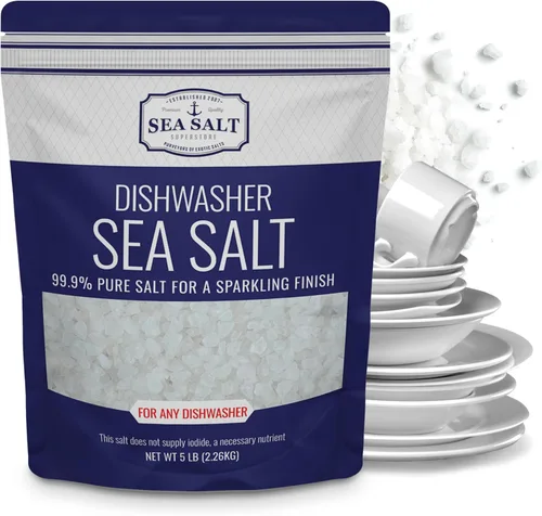 Miniatura 8 de Sal de lavavajillas, suavizante de agua natural, sal marina gruesa de grado alimenticio compatible con lavavajillas Miele, Thermador, Whirlpool