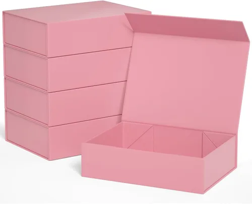 Miniatura 8 de ROSTELACK Cajas de regalo de 11.9" x 8.5" x 3.3" con tapa de cierre magnético caja para regalos, caja de regalo de dama de honor, bonita caja, cajas