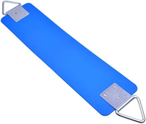 Miniatura 15 de Asiento de columpio AGPTEK, columpio de jardín de 30 x 6 x 0.27 pulgadas para niños y adultos con anillo de triángulo de metal - Verde