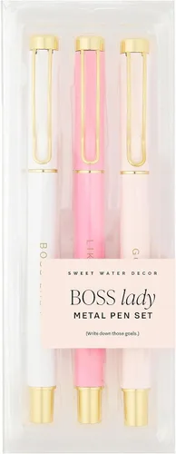 Miniatura 5 de Sweet Water Decor Juego de bolígrafos de metal Boss Lady – Regalos para jefes, nuevos trabajos, graduación, bolígrafos para mujeres – bolígrafos