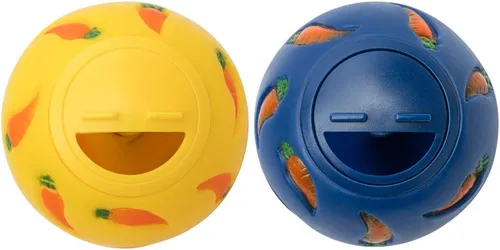Miniatura 7 de Niteangel Bola de golosina, bola de aperitivo para conejillos de indias, conejos, erizos y otras mascotas pequeñas (pequeña, azul)