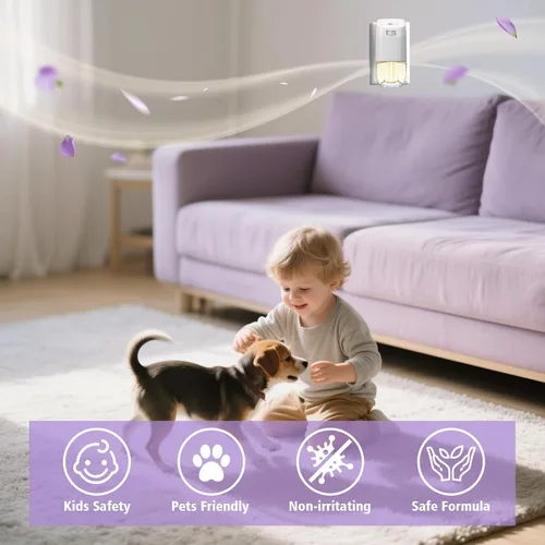 Miniatura 5 de Plug-In - Paquete de 8 repuestos para ambientador, aroma de verano para dormir, aceite esencial de lavanda infundido con gardenia, salvia