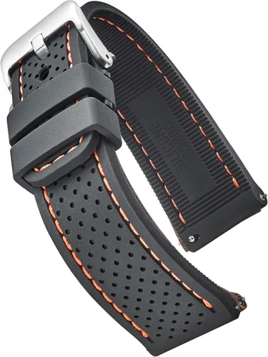 Correa deportiva para reloj, impermeable, de silicona de alta calidad, con liberación rápida correa de reloj de goma suave colores surtidos 0.8