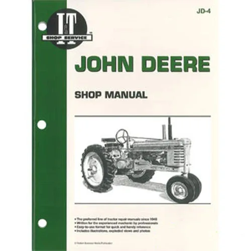Miniatura 2 de RAParts SMJD4 ITJD4 JD-4 JD4 Nuevo manual de taller para tractor John Deere A B D G H M MT