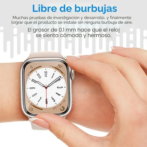 Miniatura 7 de UniqueMe Paquete de 8 protectores de pantalla para Apple Watch Series 11/10 de 42 mm - [TPU suave, no de vidrio][Sin burbujas] iWatch, protección