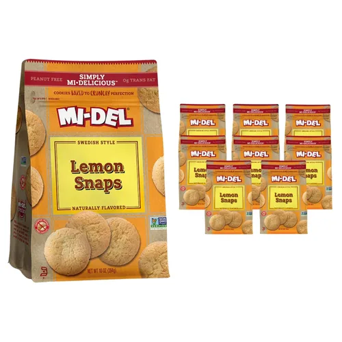 Miniatura 7 de Mi-Del Galletas Snaps de Vainilla - Galletas Crujientes de Vainilla - Certificadas Sin GMO, 0g de Grasa Trans, Galletas Saludables (Paquete de 8)