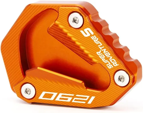 Miniatura 6 de Placa de extensión para soporte lateral de motocicleta compatible con 1290 Super Adventure S 2021 2022 2023 2024 Soporte de almohadilla de pie