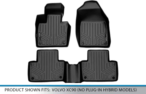 Miniatura 5 de MAXLINER - Juego de alfombrillas de 2 filas para Volvo XC90 2016-2019