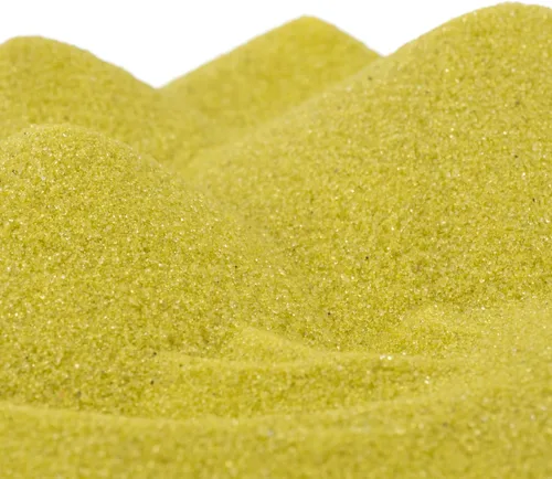 ACTIVA Arena de color amarillo brillante, 25 libras (24.9 lbs) | Arena vibrante y de grano fino que no destiñe para artes y manualidades