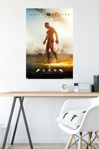 Miniatura 4 de DC Comics Movie The Flash - Póster de pared de una hoja, 34 pulgadas de largo x 22.4 pulgadas de ancho, versión premium sin marco