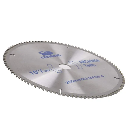 Miniatura 5 de Hoja de sierra circular con punta de carburo de 10 pulgadas y 40 dientes para cortar madera dura y blanda con eje de 1 pulgada