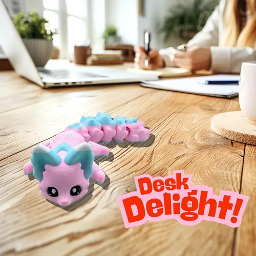 Miniatura 65 de Yipintang Criaturas Impresas en 3D Animales Flexibles - Juego de Animales Fidget de 7 Pulgadas para Decoración de Estantes (Pareja de León Adulto)