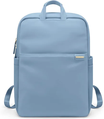 Miniatura 13 de Mochila delgada para laptop para mujer, mochila ligera para viajes de negocios para mujeres y hombres, Albaricoque, 14 pulg.
