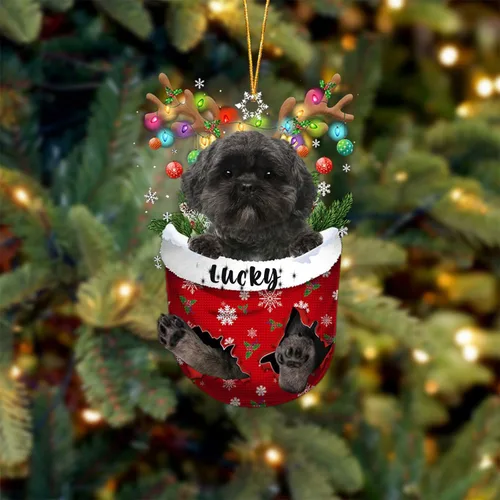 Miniatura 59 de Adorno de Navidad personalizado para perro Airedale Terrier en bolsillo de nieve, adorno para árbol de Navidad, idea de regalo para amantes