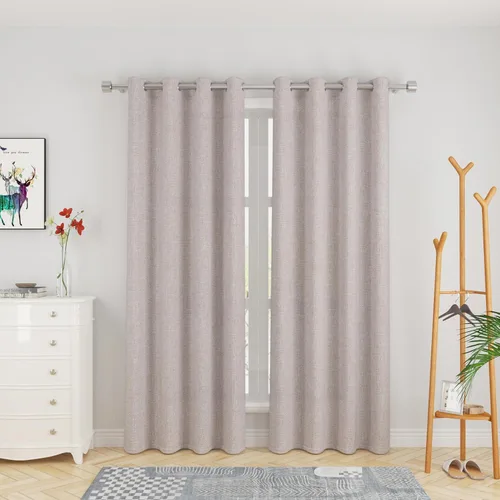 Miniatura 13 de UPOPO Cortinas de niveles de cocina negras de privacidad de lino texturizado de 24 pulgadas de largo, cortinas de café sobre el fregadero, cortinas