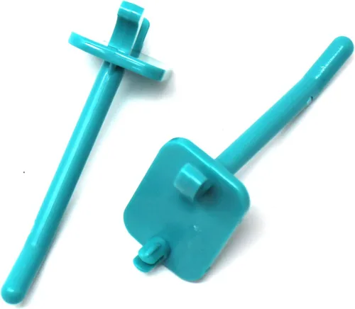 Miniatura 5 de JSP Manufacturing Ganchos de plástico verde azulado para garaje/herramientas/almacenamiento/organización/joyería/manualidades - 2 pulgadas, 4