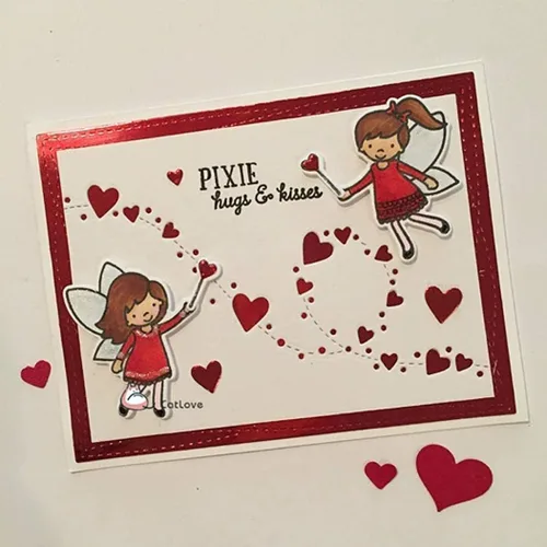 Miniatura 5 de 1 troquel de corte de encaje de corazón, troqueles de encaje de corazón, plantillas de corte de metal Letmefun DIY álbum de recortes, tarjetas