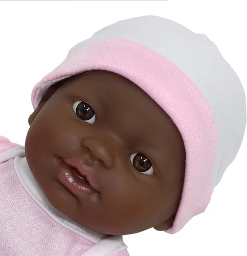 Miniatura 2 de JC Toys - La Newborn Nursery Juego de regalo de muñeca de 7 piezas Muñeca afroamericana realista de 12 pulgadas con accesorios Rosa A partir