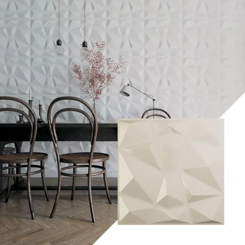 Miniatura 20 de Ekena Millwork 19 5/8 pulgadas de ancho x 19 5/8 pulgadas de alto, Niobe EnduraWall decorativo 3D, laguna satinada (cubre 2.67 pies cuadrados).