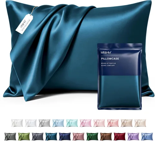 Miniatura 27 de MR&HM - Funda de almohada de satén 16- verde floral