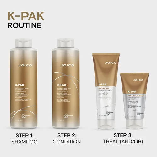 Miniatura 6 de Joico K-PAK - Champú reconstructor diario Para cabello dañado Repara daños y previene roturas Doble fuerza del cabello Aumenta el brillo