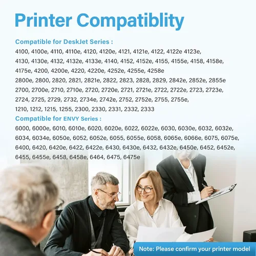 Miniatura 3 de Cartuchos de tinta 67 XL paquete combinado negro/color compatible con HP Ink 67 67XL de alto rendimiento, reemplazo para HP67 Work para impresora HP
