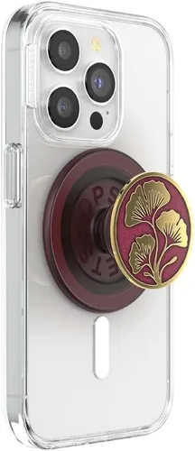 Miniatura 13 de PopSockets Phone Grip with Expanding Kickstand, Adhesive Grip - Molded Flower Red Wine Translucent rojo (Red Translucent)