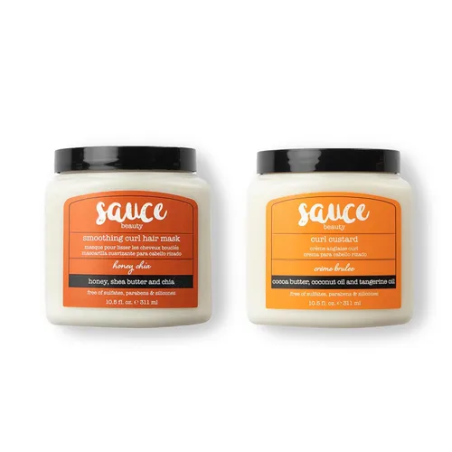 SAUCE BEAUTY Honey Chia - Mascarilla suavizante para rizos y crema para rizar, crema para cabello rizado y crema para definir rizos, productos