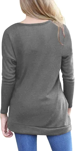 Miniatura 2 de Yincro Blusas de manga larga, para mujer, estilo túnica, para otoño, uso informal