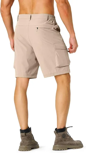 Miniatura 3 de Pantalones cortos de senderismo para hombre, de secado rápido, ligeros, con múltiples bolsillos, para pesca, campamento, golf