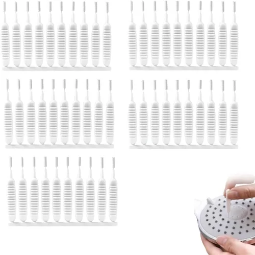 Miniatura 10 de Cepillo de limpieza para cabezal de ducha para agujeros pequeños, cepillo de limpieza antiobstrucción de espacios mejorado 2026, cepillos
