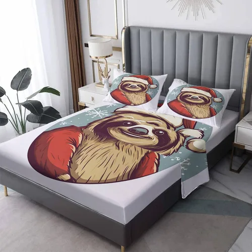 Miniatura 7 de Sábanas de pájaro tamaño individual – Sábanas y fundas de almohada de loros – 100% microfibra, estampado de alta cantidad de hilos, sábana encimera