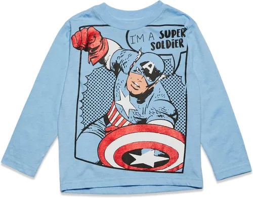 Miniatura 5 de Marvel Camiseta estampada de manga larga para niños Spiderman grisazulrojoverde, grisazulrojoverde
