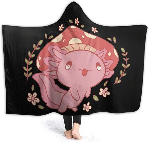 Miniatura 9 de Manta con capucha de hongos, regalos para mujeres, manta de franela de vellón suave con hongos, manta para todas las estaciones, mantas decorativas