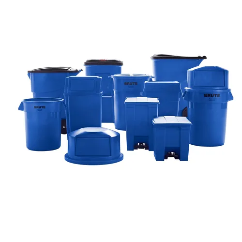 Miniatura 9 de Rubbermaid Commercial Products BRUTE Contenedor de Basura/Desperdicios Rodante con Ruedas, 95 Gal, Azul, para Restaurantes/Hospitales/Oficinas/Área